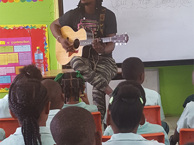 Omari-Banks-Visit-Vivien-Vanterpool-Primary-School-in-Anguilla